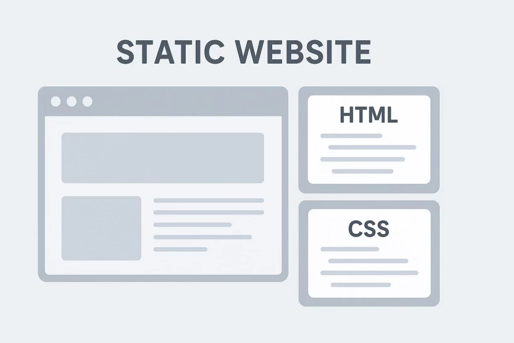 static website 
