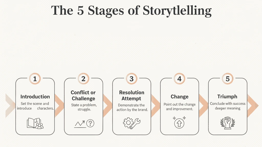 5 stages of Storytelling in branding