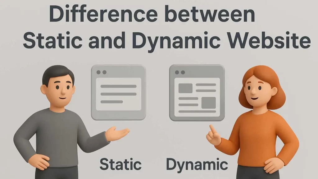 Static and dynamic website