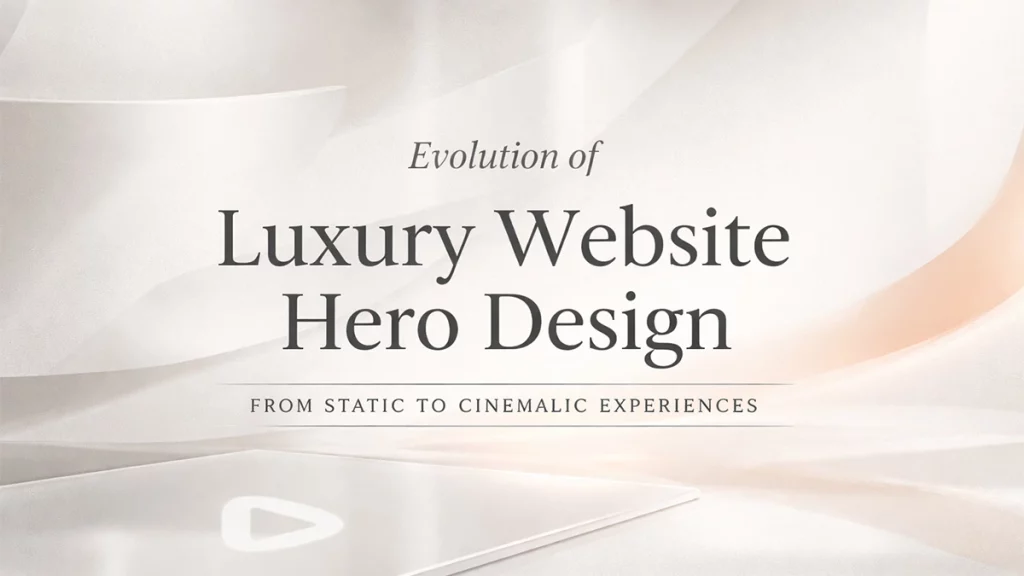 Luxury website design trends