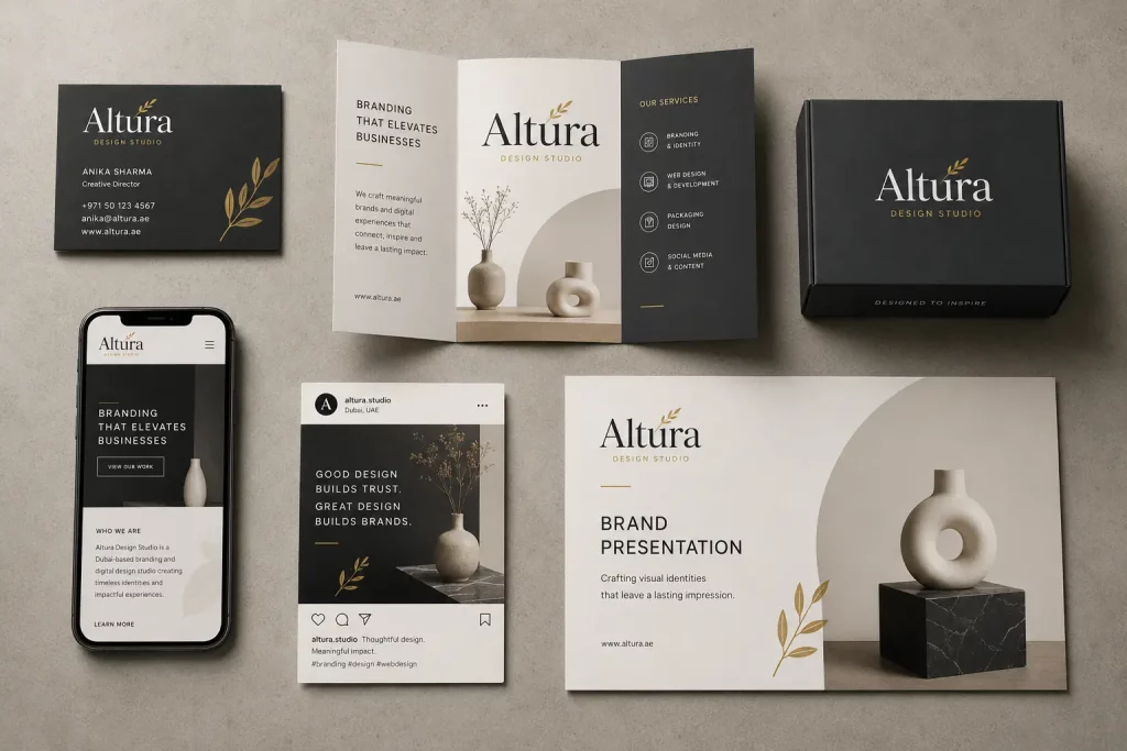brand touchpoints- graphic design company in dubai