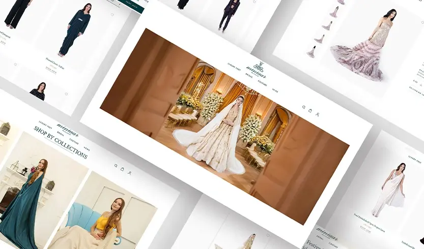 eCommerce website designed for seamless user experience
