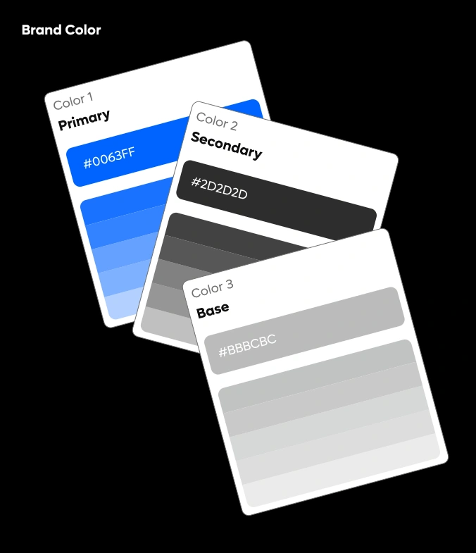 Tablon networking events brand colour palette and typography by branding company in Dubai