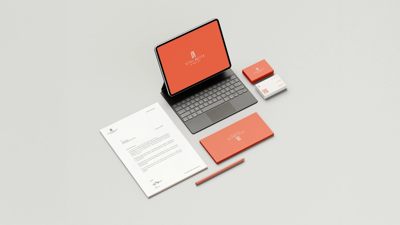 Detail Master Logo Design – Pixtar Branding Agency Dubai Detail Master interior design logo design by branding agency in Dubai Pixtar